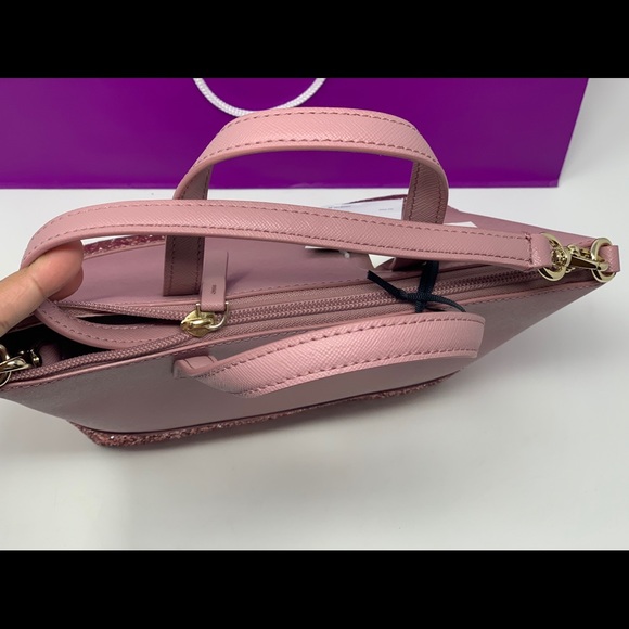 Kate spade Greta court ina pink glitter bag+wallet - Picture 6 of 8